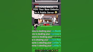 When Your Base Unlocks In A Public Server In Roblox Steal A Brainrot
