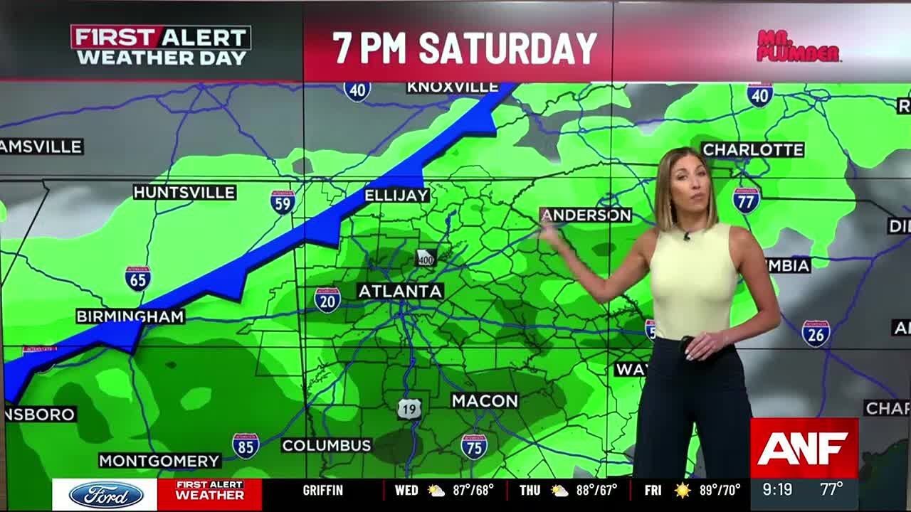 First Alert Forecast: Scattered Storms May Impact Weekend Plans - YouTube