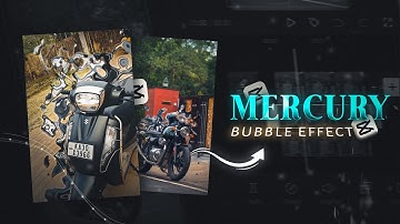Trending MERCURY BUBBLE effect in Bike videos | Capcut Tutorials 🔥