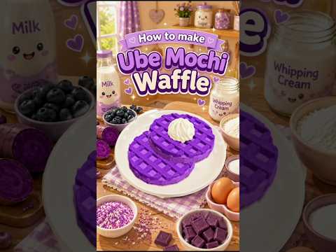 How to make Ube Mochi Waffle in craft food Roblox ✨#roblox#game