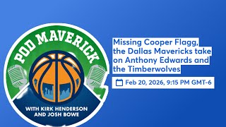Missing Cooper Flagg, the Dallas Mavericks take on Anthony Edwards and the Timberwolves