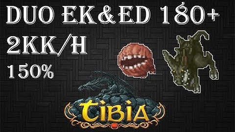 Tibia | Lower Roshamuul | Duo EK&ED 180+ | 2kk/h (150%) | 75 Charms