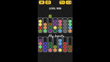 ball sort puzzle level 1839