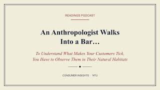 Week 7 An Anthropologist Walks Into a Bar