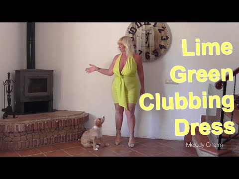Lime Green Clubbing Dress