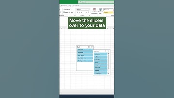 Magical slicer instead of filter in excel #exceltricks #excelmagic