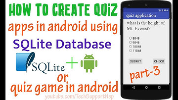How to Create Quiz Apps in Android using SQLite Database? [Part-3] [With Source Code]
