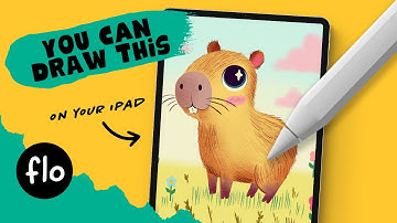 You Can Draw This Cute Capybara in Procreate – Easy Step-by-Step Tutorial