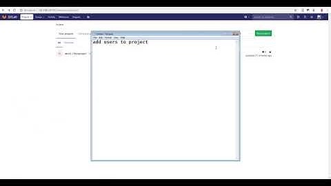 Add Member To Project  in gitlab