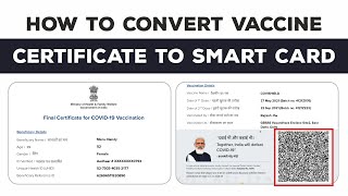 Vaccine Certificate Convert to Smart Card in CorelDraw | Vaccine सर्टिफिकेट को स्मार्ट कार्ड मे बदले