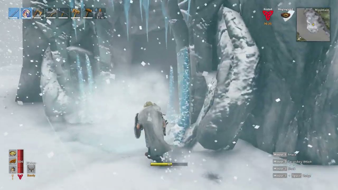 Valheim - Mistlands - 1st time in Frost Caves...