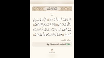 السراج في بيان غريب القران سورة الذاريات 14 مع تلاوة الشيخ سعد الغامدي