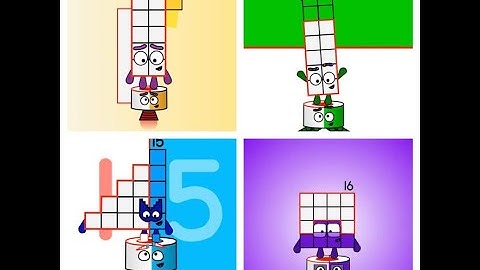 Numberblock Times Table Compilation 13, 14, 15, 16