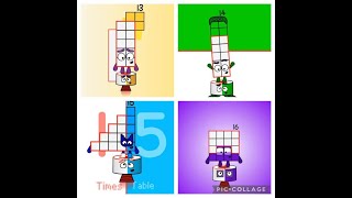 Numberblock Times Table Compilation 13, 14, 15, 16