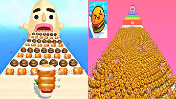 Sandwich Runner VS Food Run - All Levels Gameplay Android iOS Ep 2