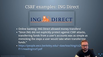 Cross-site Request Forgery (CSRF) Examples