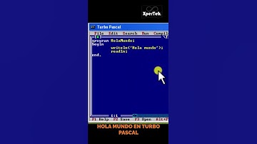¿Y cómo era el programa HOLA MUNDO en Turbo Pascal #shorts #turbopascal #holamundo #xpertek