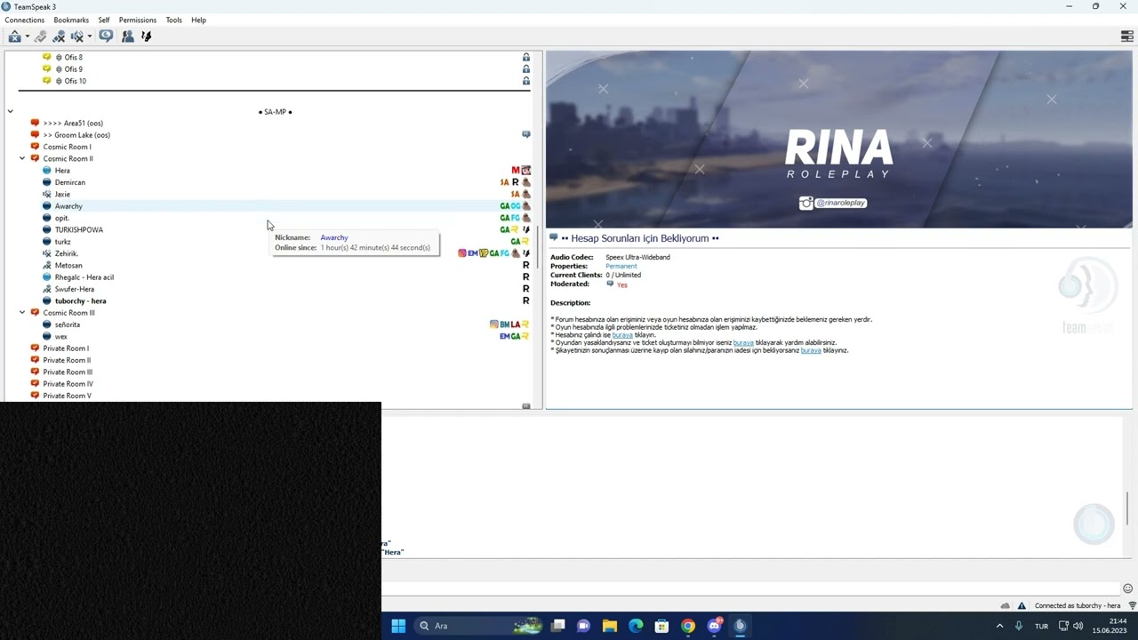 bu sunucuda istenmiyorsunuz 2 ft.Hera (www.rina-roleplay.com)