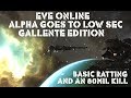Eve Online Alpha goes to Low Sec. Gallente Edition. Basic Ratting and an 80mil Kill