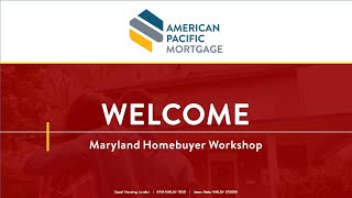 Maryland Homebuyer Workshop  May 2024