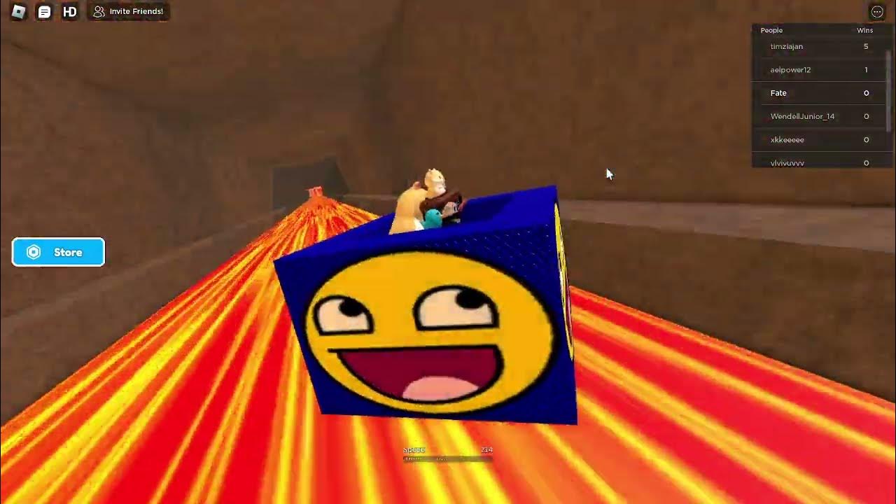 Slide down a hill with box and dea- :Roblox slide box down a hill - YouTube