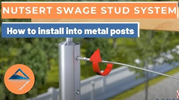 How To Install Wire Balustrade - Nutsert Swage Stud System