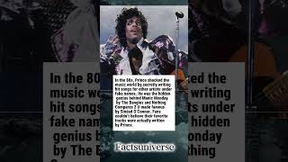 Prince Secretly Wrote Famous Hits Under Fake Names #truestory #celebrityfacts #musiclegend