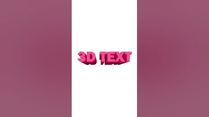 3D text effect, Blend #SHORT #ILLUSTRATOR