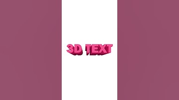 3D text effect, Blend #SHORT #ILLUSTRATOR