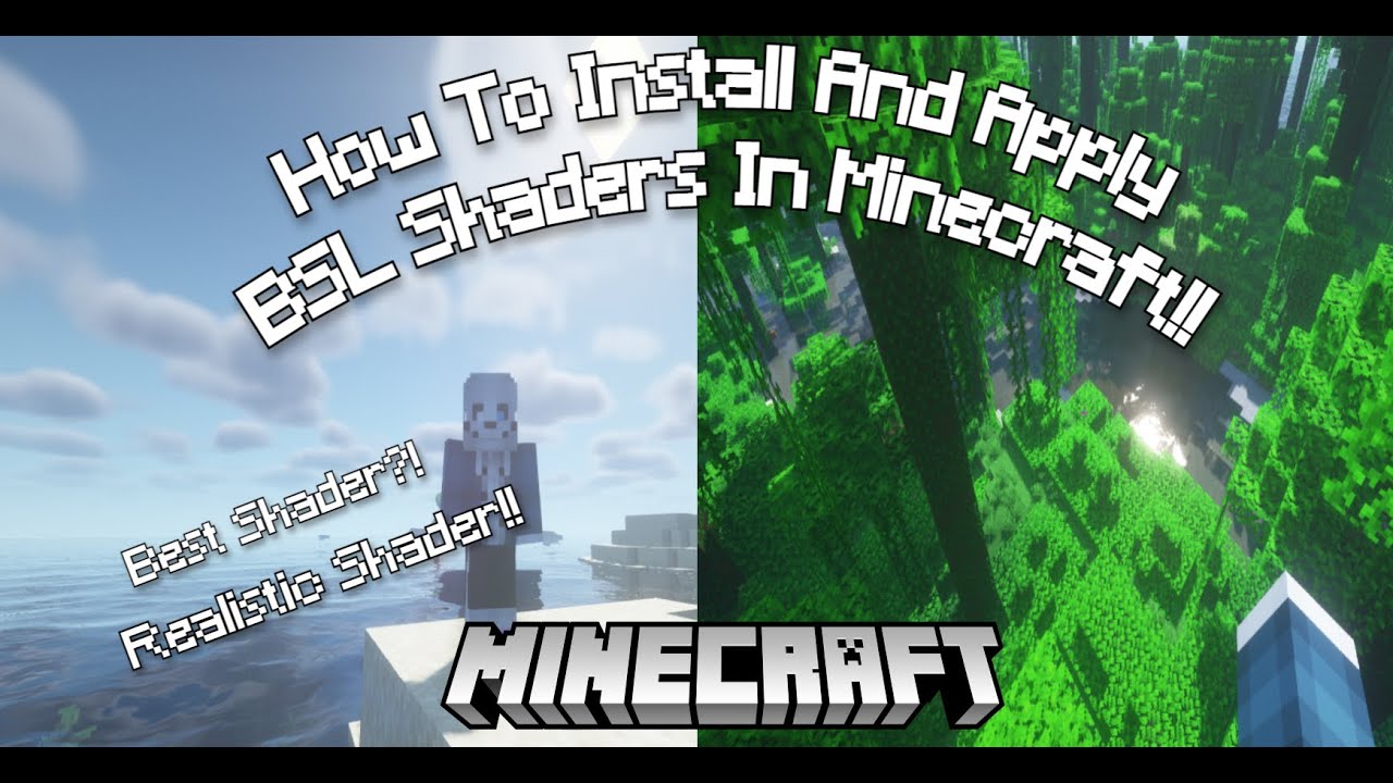 How To Install And Apply BSL Shaders For Minecraft | Buusmash | - YouTube