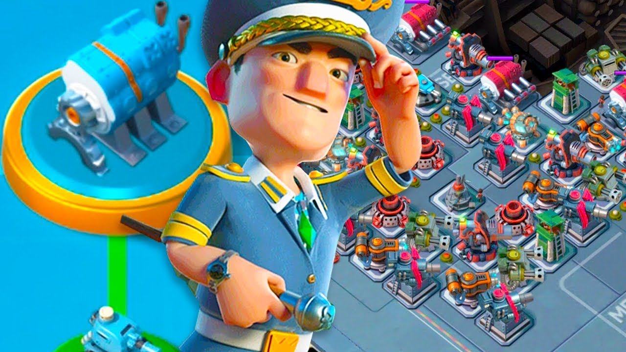 UNLOCKING 5 ENGINE ROOMS SEASON 3 WARSHIPS IN BOOM BEACH!
