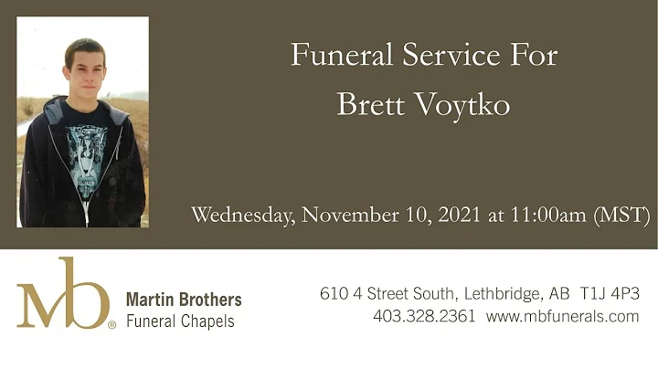 Funeral Service for Brett Voytko