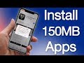 How to Download Apps Over 150MB Without WiFi on iPhone ...