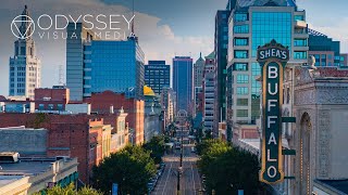 Downtown Buffalo, New York | Incredible Aerial Drone Travel City Adventure Experience