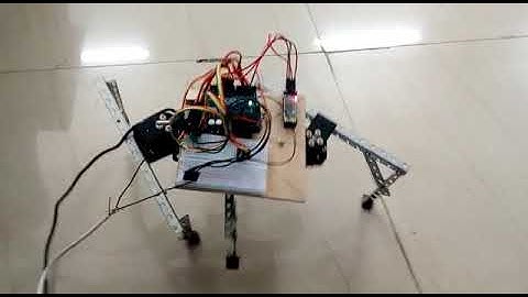 Hexapod:Bluetooth Controlled online skyfilabs project done by Gowthami and Anupama
