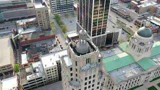 Lincoln Tower Fort Wayne Drone Video in 4k