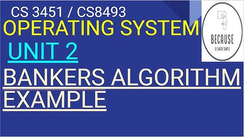 2.20.2.Bankers Algorithm Example in Tamil