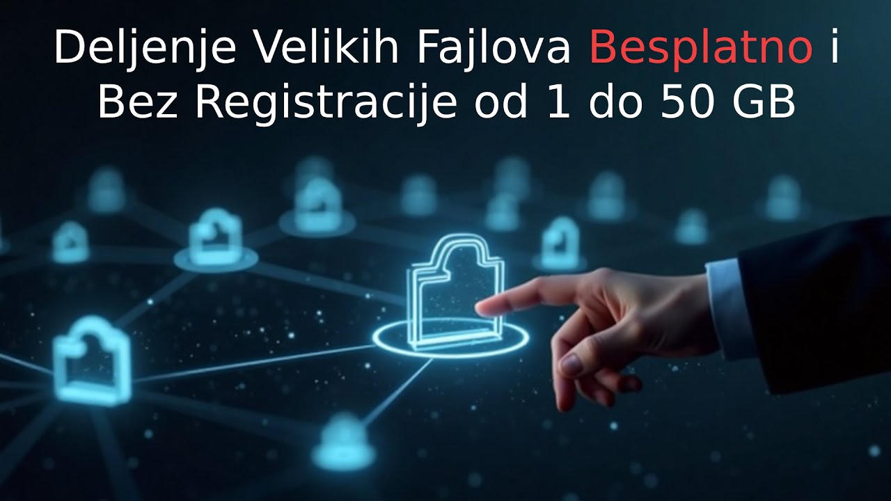 Besplatno i Sigurno Deljenje Velikih Fajlova Bez Registracije od 1 do 50 GB