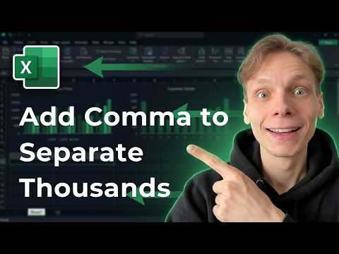 How to Add a Comma to Separate Thousands in Excel [2026 Easy Guide]