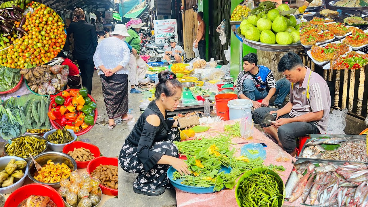 Hidden Gems Cambodian Fresh Market Food in Piphub Thmey  - Daily Walking Food Review 2026