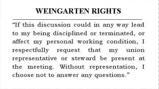 🚨Invoking your Weingarten rights🚨 #nalc #usps #labor #rights #discipline #contract #cca #union