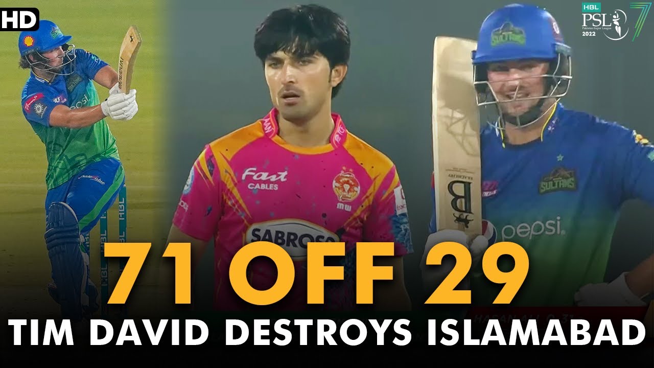Tim David Destroys Islamabad | Multan Sultans vs Islamabad United | Match 8 | HBL PSL 7 | ML2G