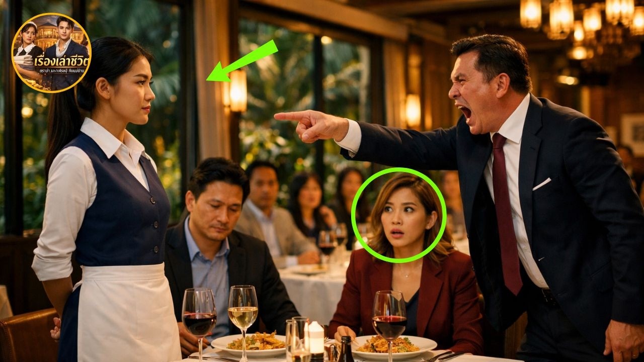 มหาเศรษฐีตะโกนใส่พนักงานเสิร์ฟ — แต่สิ่งที่เธอตอบกลับทำให้ทั้งร้านอาหารแข็งทื่อ