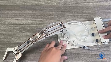 Hướng dẫn lắp ráp cánh tay cơ khí thủy lực | STEM Gỗ | STG038