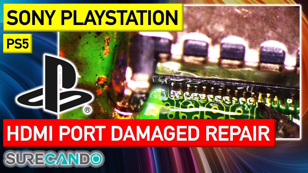 PS5 Damaged HDMI Port Repair Teardown Disassembly Damaged Not Working