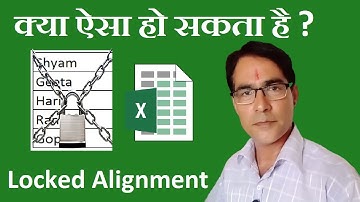 Interesting Excel Tricks | Lock Text alignment with cell formatting | MS excel tips and tricks