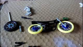 Merubah motor tril menjadi motor drag. Miniatur drag part 2
