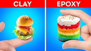 Polymer Clay VS Epoxy Resin. Amazing and cute crafts