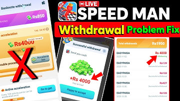 Speed Man LIVE Withdrawal problem fix | New Free Earning App 2025 | New Earning app Review Tutorial