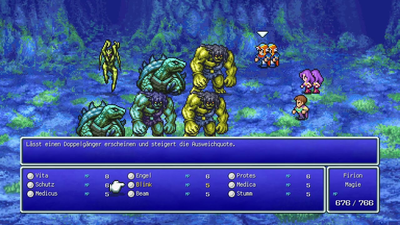 Let's Play Final Fantasy II Pixel Remaster G08 - Magie LVL6